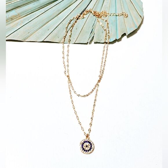 Evil eye necklace S633 - Picture 2 of 4